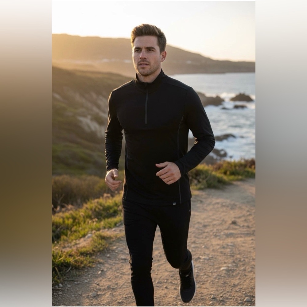 The North Face Men’s Long Sleeve Black Layering Shirt Size M